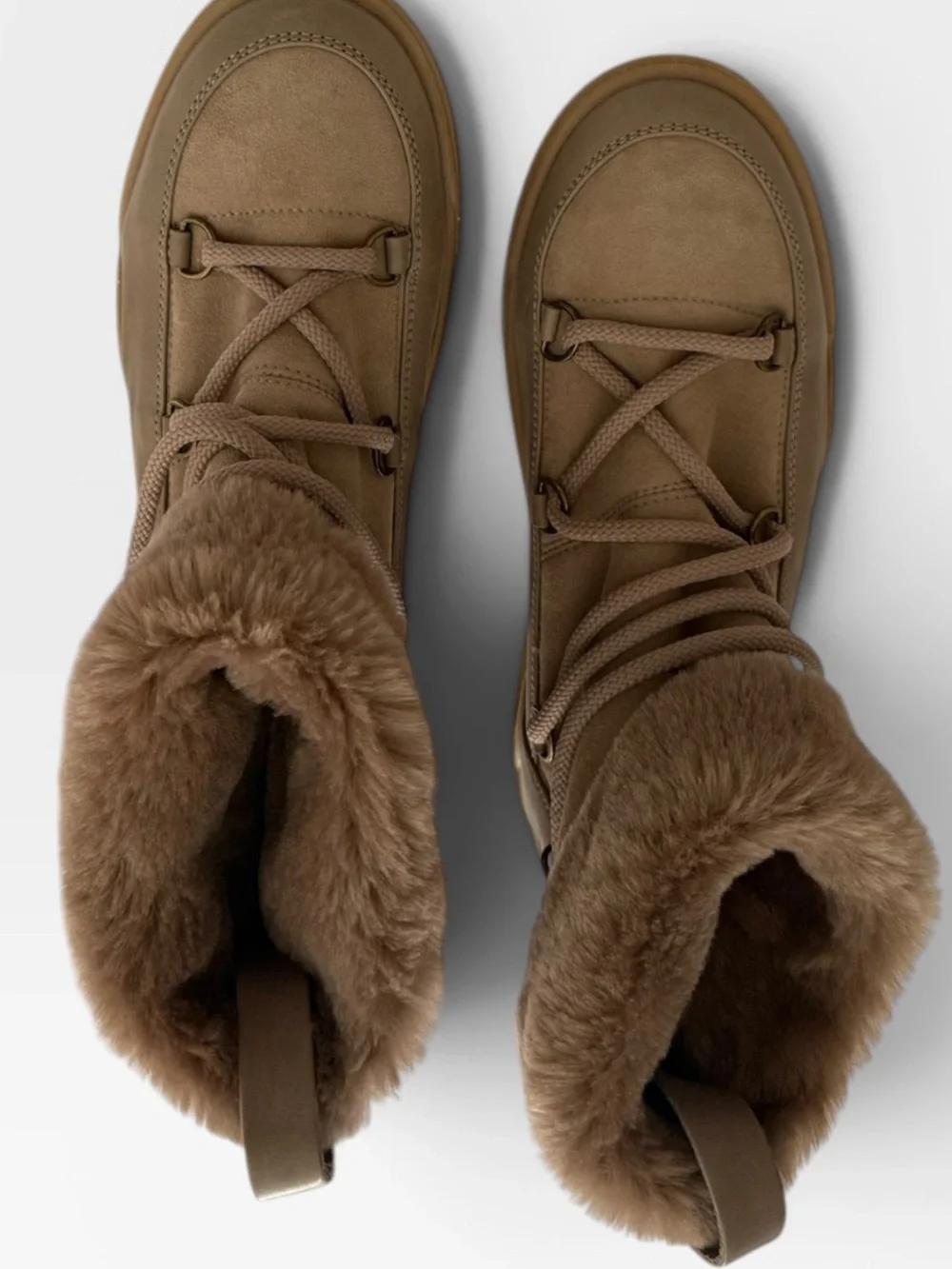Seraphini Tan Suede Shearling Lined Boots EU 39 — Like New, $500 Retail